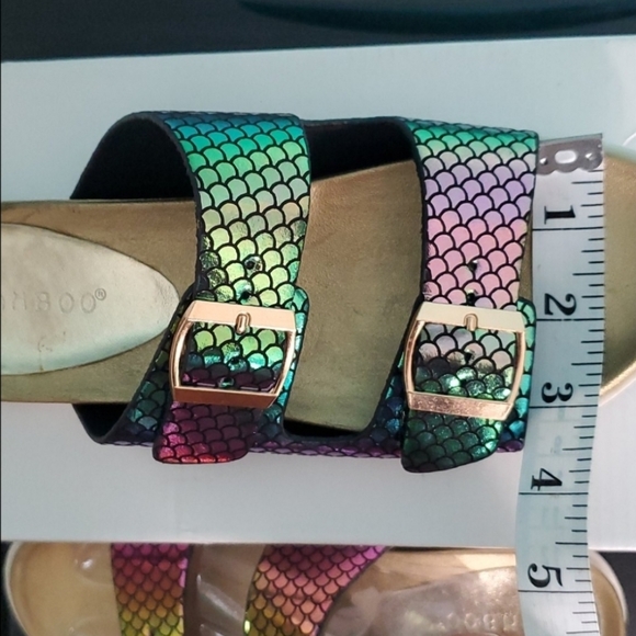NIB Bamboo Mermaid Pattern Sandal Slide - Picture 10 of 11
